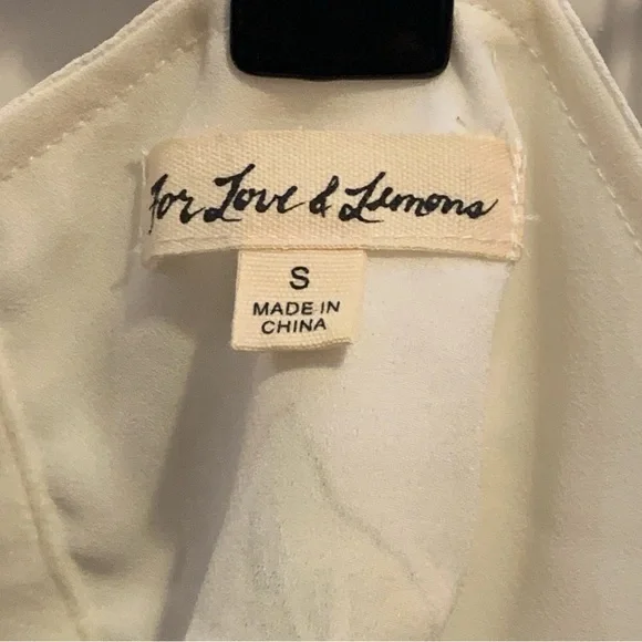 For Love And Lemons Limonada Set Bra Crop Top Matching Relaxed Shorts Pockets S - Picture 11 of 16